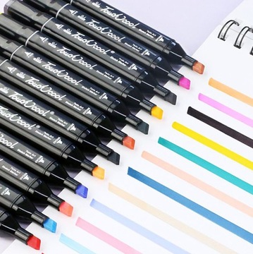 НАБОР ДВУСТОРОННИХ АЛКОГОЛЬНЫХ МАРКЕРОВ, 48 стр. + СУМКА