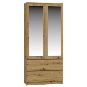 Szafa SS-90 LUSTRO 90 x 180 x 50 cm dąb artisan