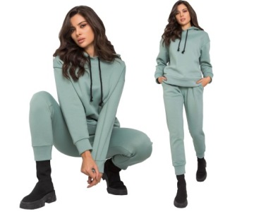 Теплый спортивный костюм Комплект спортивных костюмов SWEATSHIRT F508 серый M/L