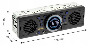 АВТОМОБИЛЬНОЕ РАДИО USB BT ЭКСКАВАТОР ТРАКТОРНЫЕ КОЛОНКИ