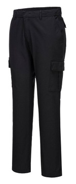 Spodnie robocze bojówki Slim Stretch bawełniany Portwest S231 42 czarne