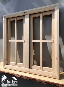 ДЕРЕВЯННЫЙ ОКОННЫЙ ПРОЕМ 80х90 см