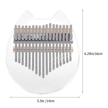 17-тональный акриловый рояль Cat Ki Kalimba Finger