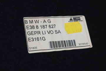 ČALOUNĚNÍ BOK KUFRU BMW 7 E38 ŠEDÝ 8187627 LEVÝ