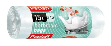 WORKI NA ŚMIECI ŁAZIENKOWE ZAPACHOWE 15L 40szt