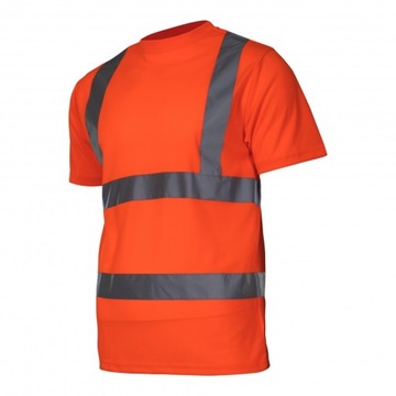 KOSZULKA T-SHIRT OSTRZEGAWCZA POMARAŃCZOWA R. XL