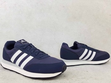 ADIDAS RUN 60S 3.0 HP2255 JOGGER RACER BUTY MĘSKIE GRANATOWE NIEBIESKIE