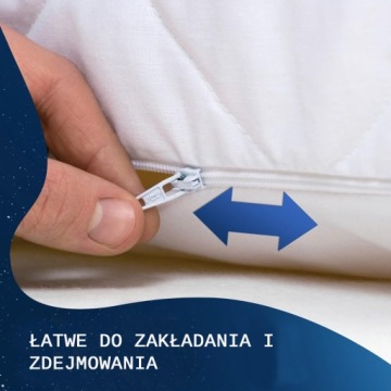 Наматрасник 160x200 толстый на молнии, стеганый по размеру