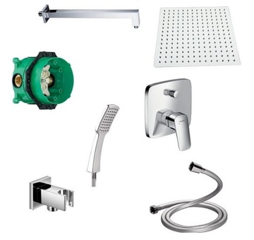 Hansgrohe Logis bateria + iBox + deszczownica 30