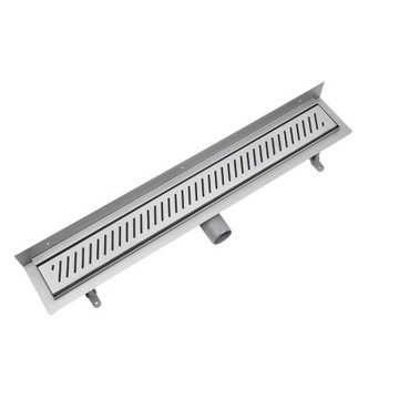 Odpływ liniowy PRZYŚCIENNY VOGI Rigo 70 cm NISKI SYFON fi 50 stal