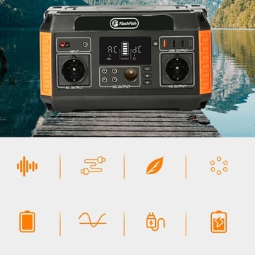Power Bank generator słoneczny FlashFish 1000W 140400mAh+panel słoneczny