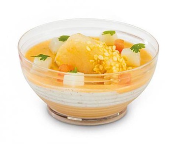 Kubek na przekąski desery FINGERFOOD 220ml 6szt