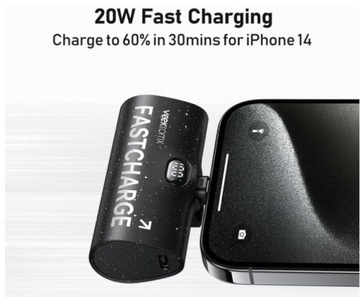 Powerbank VEEKTOMX 5000 мАч черный