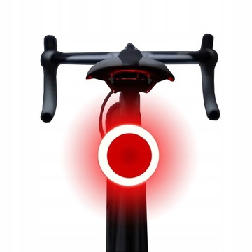 LAMPKA ROWEROWA KÓŁKO TYŁ LED USB
