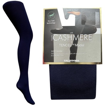 CALZEDONIA Granat Rajstopy ECO KASZMIR MODAL 4 L