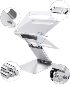 Регулируемая алюминиевая подставка VAZIO для ноутбука MacBook iPad (N19-2-S)