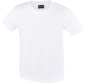 Bawełna biała koszulka dziecięca W-F. T-shirt 104