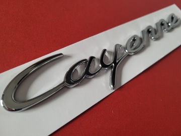 Надпись на эмблеме Porsche Cayenne Silver Glossy