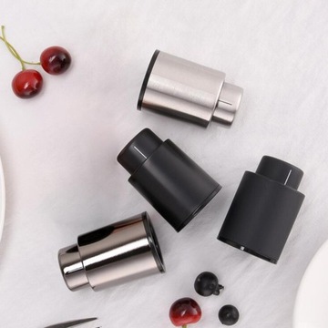 Шкала времени с винной пробкой, покрытой воздухом. Шкала времени из нержавеющей стали 304, серебро.