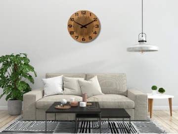 СОВРЕМЕННЫЕ НАСТЕННЫЕ ЧАСЫ 50 СМ ДРАКОН ИНТЕРЬЕР ДЕРЕВО БОЛЬШИЕ ЦИФРЫ