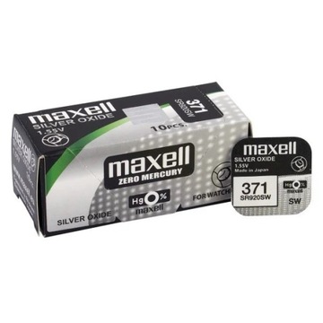 Bateria Srebrowa Maxell 371 SR920SW SR69 1szt.