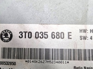 Магнитола Skoda Superb 2 2013 3T0035680E