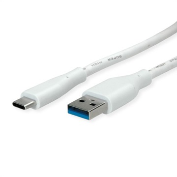 Kabel przewód USB 3.2 Gen 1 A-C M/M biały 3m