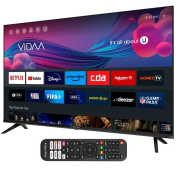Telewizor FHD 43' Kruger&Matz Smart TV VIDAA WiFi Netflix + KABEL HDMI