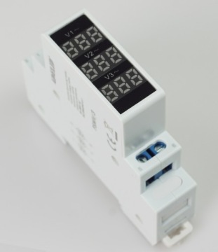 ВОЛЬТМЕТР ИНДИКАТОР НАПРЯЖЕНИЯ 3F ЦИФРОВОЙ 80-500В