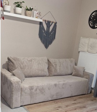 gruby SZTRUKS kanapa sofa na SPRĘŻYNACH z automatem wybór koloru