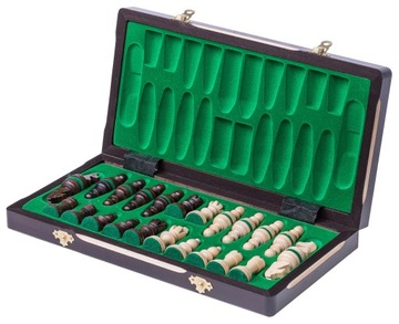 КВАДРАТ - ОЛИМПИЙСКИЕ деревянные шахматные фигуры - 35 х 35 см