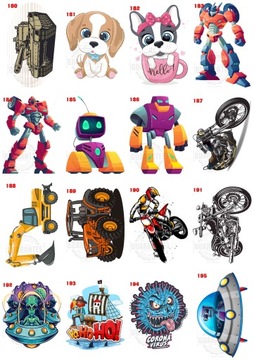 УТЮГИ ДЛЯ ТЕРМОПЕЧАТИ РАЗНЫЕ ДИЗАЙНЫ 13х18см А5