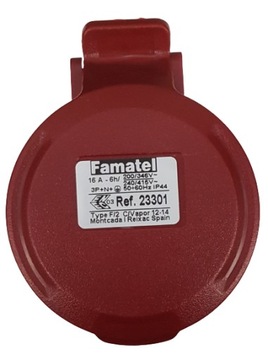 Портативная вилка Famatel 16А 5П IP44 400В/13301