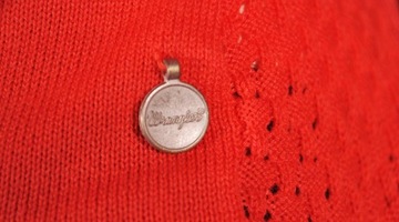 WRANGER sweter RED damski ADELE SHORT CARDIGAN _ L