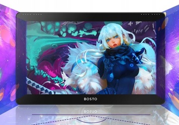 Графический планшет BOSTO 16HD с диагональю 15,6 дюйма и пером