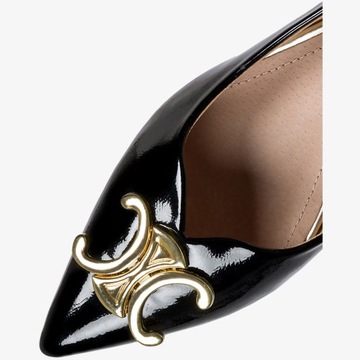 БАЛЕТКИ ЖЕНСКИЕ РАСКРАШЕННЫЕ С ДЕКОРАЦИЕЙ НА НИЗКОМ КАБЛУКЕ, КОЖАНАЯ Стелька 38