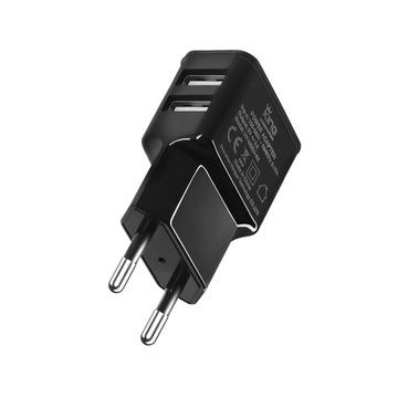 Ładowarka sieciowa ZASILACZ 2xUSB uniwersalna 2000 mA mocna KING