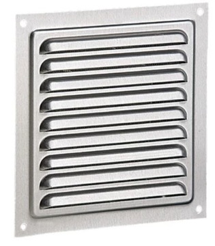 VM150AL Kratka osłona metalowa 150x150 z siatką aluminiowa