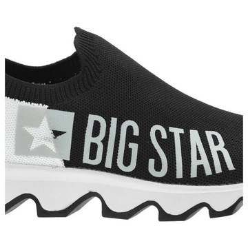 Czarne Sneakersy Big Star Modne Buty Damskie