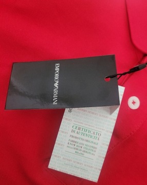 POLO koszulka EMPORIO ARMANI 44 XXL logo biały