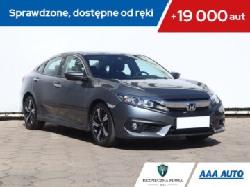 Honda Civic X Hatchback 5d 1.5 VTEC Turbo 182KM 2017 Honda Civic 1.5 VTEC, Salon Polska, Automat, Navi