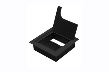PRZEPUST KABLOWY KWADRATOWY GTV MERIDA 80X80MM CZARNY MAT LB-K80X80-20