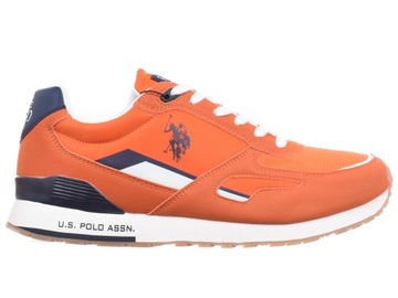 BUTY MĘSKIE U.S. POLO ASSN. - TABRY003-ORA001 sneakersy pomarańczowe