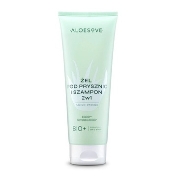 ALOESOVE Żel pod prysznic i szampon 2w1 z Aloesem, Pielęgnacja 250ml