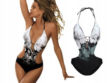 STRÓJ KĄPIELOWY WYSZCZUPLAJĄCY KOSTIUM MONOKINI, S