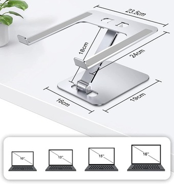 СКЛАДНАЯ ПОДСТАВКА ДЛЯ НОУТБУКА С РЕГУЛИРОВКОЙ ВЫСОТЫ