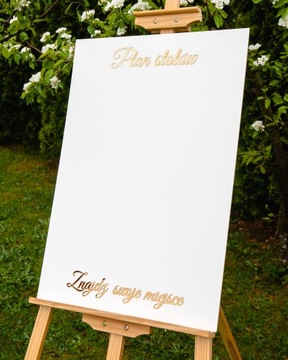 Приветственная доска План стола свадебное украшение прямоугольник белый TABŚ-9Z