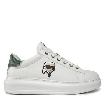 Karl Lagerfeld Buty Męskie Kapri NFT Kounter White Green 44