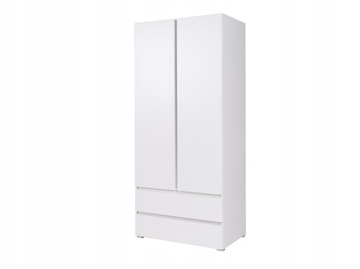 GARDEROBA Szafa z szufladami biała white CO2 92cm