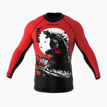 Rashguard longsleeve męski SMMASH Zilla czerwony L